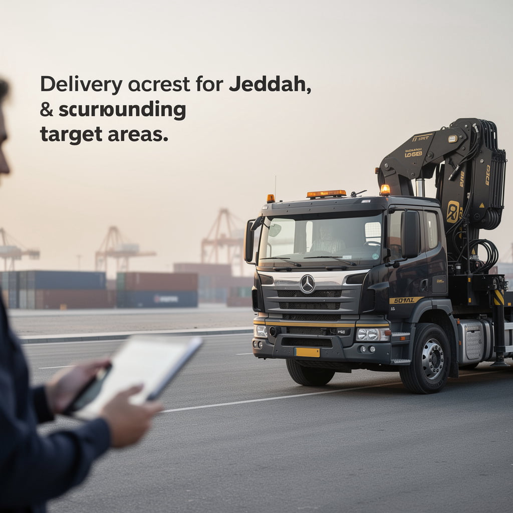 رافعات للإيجار توصيل معدات الرفع إلى مواقع العمل في جدة وجميع المناطق المستهدفة